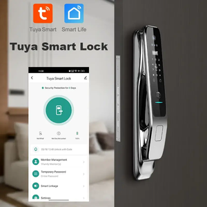Bảo mật cao không dây tự động tuya <span class=keywords><strong>Wifi</strong></span> mật khẩu vân tay 3D mặt ID thông minh khóa cửa với máy ảnh - Product Image 3