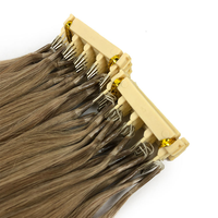 Kit de pose d'extensions de cheveux Vividion 6D en plumes avec extensions de cheveux humains bruts de 12 à 30 pouces, installation rapide, outils de salon, vente en gros
