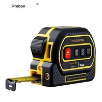 Télémètre laser 3-en-1 de 60 mètres avec ruban magnétique en acier, précision de 1 mm ; Mètre ruban numérique intelligent pour la rénovation de la maison