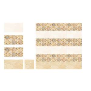 Azulejos de cerámica para pared de diseño moderno, con acabado brillante en color café claro y oscuro, de 30x60 cm. - Product Image 1