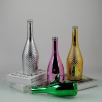 2024 Bouteille en verre de champagne de vente chaude 750ml 700ml 500ml Bouteille électroplaquée