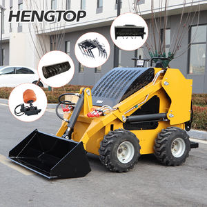 Mini chargeuse sur pneus à roues directes d'usine, 500 kg, 700 kg, 850 kg, moteur diesel CE EPA, 4 roues motrices, mini chargeuse agricole - Product Image 1