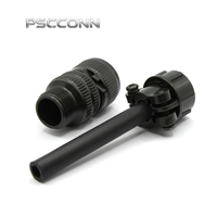 Connecteur d'alimentation circulaire industriel fileté à 2 broches PSCCONN série MS5015, modèles MS3106A, MS3106A10SL-4S, MS3106A10SL-4P