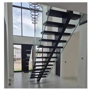 Moderne design <span class=keywords><strong>trap</strong></span> van massief hout, binnenhuis, L-vormig, recht, zwevend, mono stringer, duurzame <span class=keywords><strong>trap</strong></span> - Product Image 1