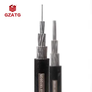 Cable eléctrico de PVC, 10KV, JKLYJ, 1*35 mm2 4*35 mm2, Conductor de aluminio XLPE chaqueta