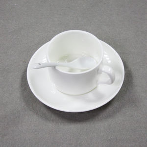 Set di Tazze da Caffè in Ceramica Topjlh con Cucchiaio e Piattino, Supporti per Sublimazione, Personalizzabili con Logo, per Caffetterie, Regali Aziendali, Stoviglie all'Ingrosso - Product Image 4