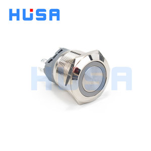 مفتاح ضغط معدني HUSA مقاس 22 مم مع توصيلات مسبقة الصنع، مقاوم للماء IP65، 3 أمبير 220 فولت، خيارات لحظية أو ثابتة للأجهزة المنزلية - Product Image 2