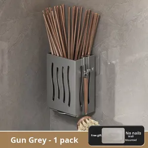 Organisateur mural ménage cuisine support vidange magasin couteaux fourchettes baguettes vaisselle Installation facile baguettes Cage - Product Image 6