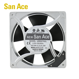 พัดลมระบายความร้อนแบบแกน SANYO DENKI San Ace 109S074UL ขนาด 120*120*38 มม. 115V 50Hz 18W 0.21A 2700RPM 88.3CFM สำหรับเซิร์ฟเวอร์และอุปกรณ์โทรคมนาคม - Product Image 1