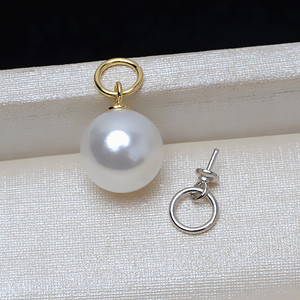 Wenchi 10 DIY Handmade 925 Silver <b>Small</b> Circle Beads 3mm 6mm Multi-Purpose Universal Circle <b>Necklace</b> Silver Jewelry Empty Holder - Product Image 1
