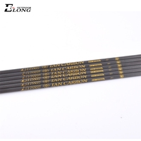 Flèches en carbone Elong Outdoor 3,2 mm, tige de flèche en fibre de carbone à module élevé 30T de 0,001 po, spine 500 600 700 800 900 1000