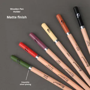 Giorgione 12 renk Pastel kömür kroki doğal ahşap sanat öğrenci renkli kalem seti - Product Image 4