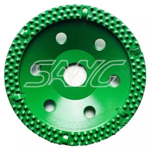 125mm 5 pouces enlevant la peinture de revêtement époxy <span class=keywords><strong>sur</strong></span> le sol en béton Pcd Diamond Cup plaque de meule - Product Image 1