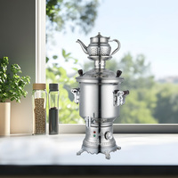 Samovar électrique en acier inoxydable de qualité alimentaire, bouilloire à thé à température contrôlée, anti-chauffe à sec, pour usage hôtelier