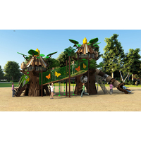 Toboggan en plastique d'amusement pour maternelle bon marché Ensemble de grands toboggans cabane dans les arbres toboggan d'équipement de terrain de jeu extérieur personnalisable pour enfants