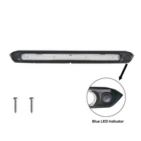 Lumière de toit de caravane extérieure 500 mm de long 12V-28V IP67 Monocolore 16W avec interrupteur tactile et indicateur LED bleu pour véhicule de loisirs