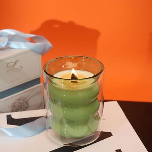 Bocaux à bougies en verre à double paroi en borosilicate de haute qualité, décoratifs et colorés, 8 oz (240 ml), vente en gros sur mesure - Product Image 4