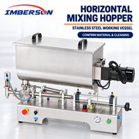 Machine de remplissage automatique horizontale pneumatique avec agitateur pour base de fondue, sauce chili et pâte de sésame