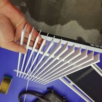 Grille de sortie d'air rectangulaire en alliage d'aluminium pour salle de bain, nouvelle grille de retour d'air sans cadre pour climatisation centrale