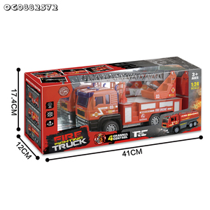 Città di salvataggio telecomando <span class=keywords><strong>rosso</strong></span> Mini antincendio <span class=keywords><strong>camion</strong></span> giocattoli 2025 auto fabbriche per bambini di 2 anni con scala aerea vendita - Product Image 1