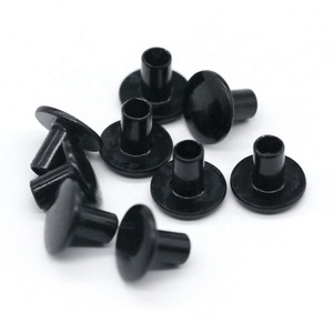 Rivets tubulaires semi-creux en acier inoxydable, peints en noir, tête plate, 3 mm, 4 mm, 5 mm - Product Image 1