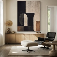 Peinture à l'huile abstraite faite à la main d'art mural moderne personnalisé sur toile tendue photos pour la décoration intérieure oeuvre d'hôtel