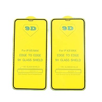 Protection d'écran en verre trempé 9H 2.5D pour iPhone 17/16/15/14/13/12/11/X/8/7/6, lot de 3 couvertures intégrales avec technologie d'impression soyeuse 9D