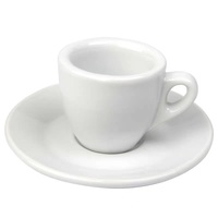 Ensemble de tasses à café miniatures en céramique avec logo personnalisé OEM, boîte cadeau, tasses blanches, vaisselle moderne, vente en gros
