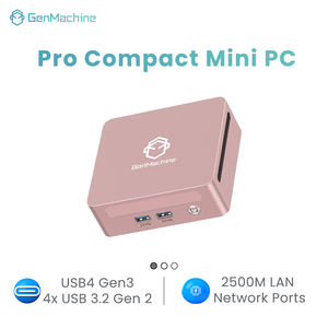 Mini <span class=keywords><strong>PC</strong></span> GenMachine Ryzen 5 6600U AMD 6 cœurs, LAN 2.5G, Wifi 6, BT 5.2, 2 disques durs, 4 ports USB 3.0, USB4, 3 écrans, RAM 16 Go LPDDR5, SSD - Product Image 2