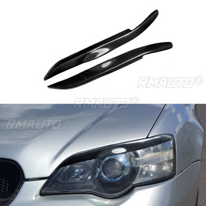 1 par de cubiertas de fibra de carbono real para faros delanteros de coche, para Subaru Legacy 2006 2007 2008, accesorios para coche - Product Image 1