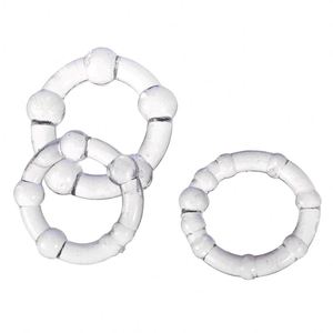 3-teiliges Hodenkugel-Ball-Stretcher Erektions-Sex-Produkte Silikon-Wahlring Penisring Sexspielzeug für Männer Sperre Verzögerung der Ejakulation - Product Image 5