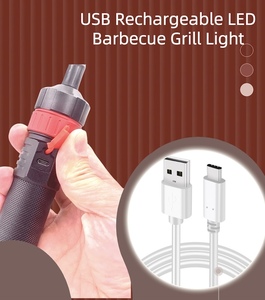 USB перезаряжаемая Светодиодная рабочая лампа с магнитным основанием, гибкая лампа для кемпинга, для гриля на открытом воздухе, для барбекю - Product Image 2