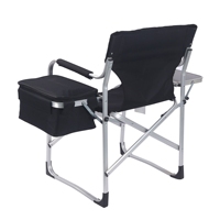 Vente en gros de chaises de camping chaise de réalisateur portable et confortable avec sac de glace et table d'appoint cadre en aluminium pliable