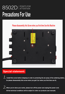 Оптовая продажа 2 в 1, паяльная станция, светодиодная цифровая станция 8502D, переделочная станция, пистолет горячего воздуха, сварочный паяльник, инструменты для ремонта - Product Image 6