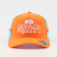 Casquette de sport en maille terry de haute qualité avec logo brodé personnalisé, 5 panneaux, color block, casquette de camionneur d'extérieur, BSCI OEM
