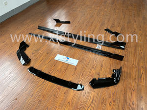 Voiture restyling pare-chocs avant lèvre séparateur jupe latérale arrière diffuseur noir chevalier warr-ior kit carrosserie Pour BMW <span class=keywords><strong>X5</strong></span> F95 X5M bodykit - Product Image 5