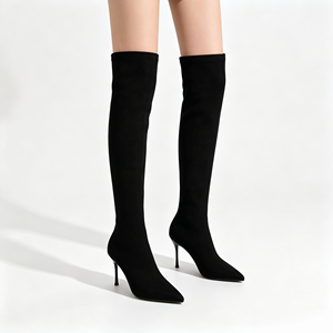 Zapatos de Mujer, Nueva Llegada, Alta Calidad, Moda, Punta Puntiaguda, Tacón de Aguja, Botas Sexys por Encima de <span class=keywords><strong>la</strong></span> Rodilla - Product Image 6