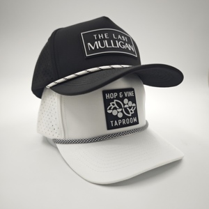 5 Panel Solid Waterproof Golf Cap Custom Silicone Logo Low MOQ OEM Laser Perforated Lightweight Athletic Headwear Item - Product Image 3