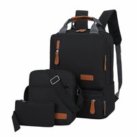 2025 nouveau Design angleterre Style usine pas cher en gros 3 pièces 3 en 1 USB charge école sac à dos crayon fronde ensemble sac