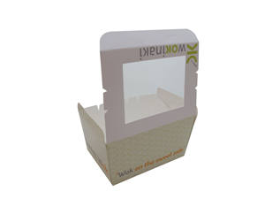 Fenêtre transparente Offre Spéciale anniversaire taille personnalisée 12 10 8 pouces <span class=keywords><strong>livraison</strong></span> emballage de boîte à gâteau jetable - Product Image 4