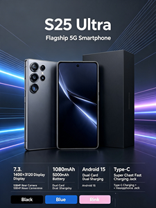 สมาร์ทโฟนรุ่นใหม่ S25 Ultra 5G LTE ปี 2025 หน่วยความจำ 12GB+512GB รองรับซิมคู่ กล้องหลัง 108MP รองรับภาษาอังกฤษ ชาร์จเร็ว หน้าจอ 120Hz สมาร์ทโฟน 5G - Product Image 1