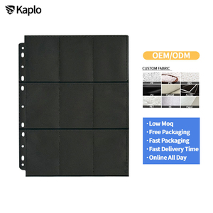 <span class=keywords><strong>Fogli</strong></span> Protettivi Neri per Carte Collezionabili con 9 Tasche, Pagine Protettive per Carte da Baseball Fabmaker per Raccoglitore a 3 Anelli, <span class=keywords><strong>Fogli</strong></span> Protettivi per Carte con 11 Fori - Product Image 1