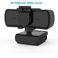 Kamera Web Mini 2020 P/2K 1080, Kamera Web PC USB untuk Konferensi Video, Perekaman, dan Streaming
