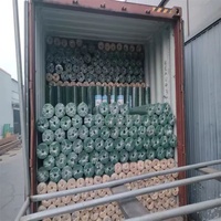 Treillis métallique soudé en PVC à bas prix Tissu de quincaillerie en vinyle noir Grillage soudé enduit de PVC vert pour clôtures