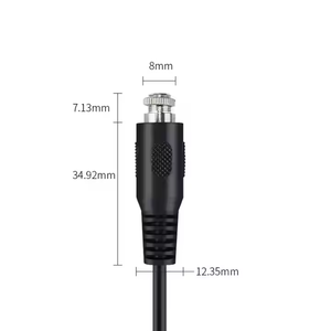 Đức Áo 8-dòng Cáp dữ liệu S-Video AUX nối PVC Áo khoác cho điện thoại di động máy ảnh Microphone Video 1m 1.5M 2m chiều dài tùy chọn - Product Image 2