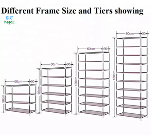 Zapateros <span class=keywords><strong>de</strong></span> <span class=keywords><strong>Tela</strong></span> Económicos, Diseño Simple, Almacenamiento Plegable, Zapateros Portátiles en Oferta en Línea - Product Image 4
