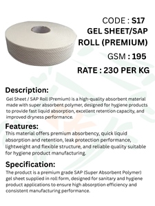 Premium SAP Gel <b>Sheet</b> Roll 60mm Super Absorbent Polymer <b>Sheet</b> Medical Grade <b>Sheet</b> For Wound Care Hygiene Industrial Use - Product Image 5