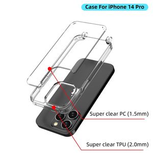 Trong suốt Acrylic điện thoại di động Trường hợp đối với iPhone 14 13 12 11 Pro Max trong suốt điện thoại di động Bìa trường hợp - Product Image 6