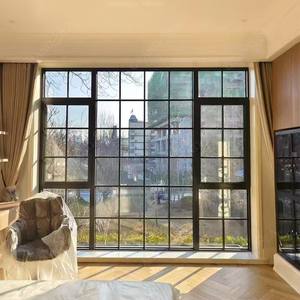 Fenêtres en aluminium avec revêtement en poudre, design européen, à battants, avec serrure multipoints pour maison et balcon - Product Image 1