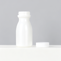 Flacon de 130 ml en PEHD en forme de balle de bowling pour pilules, vitamines, capsules et compléments alimentaires avec bouchon à vis